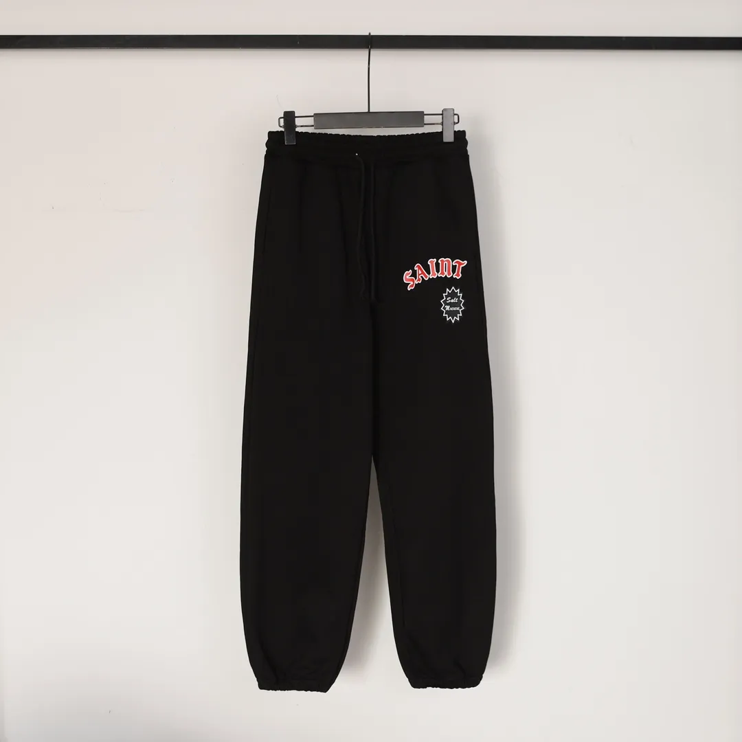 Saint Michael series of fashionable casual long sweatpants Style number: 247P190 Color: Black Size: S M L XL